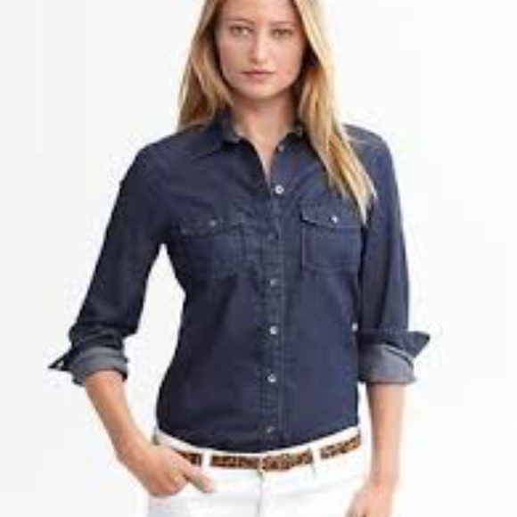 Banana Republic Tops - Banana Republic Denim Shirt; Soft Wash